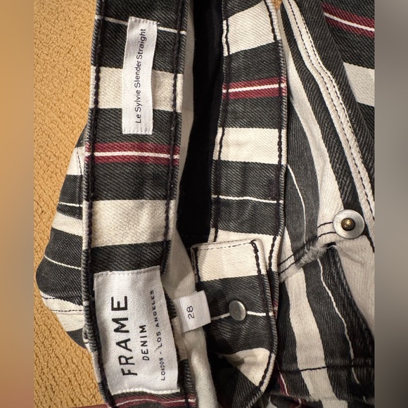 FRAME Striped Womens Pants - Picture 4 of 5